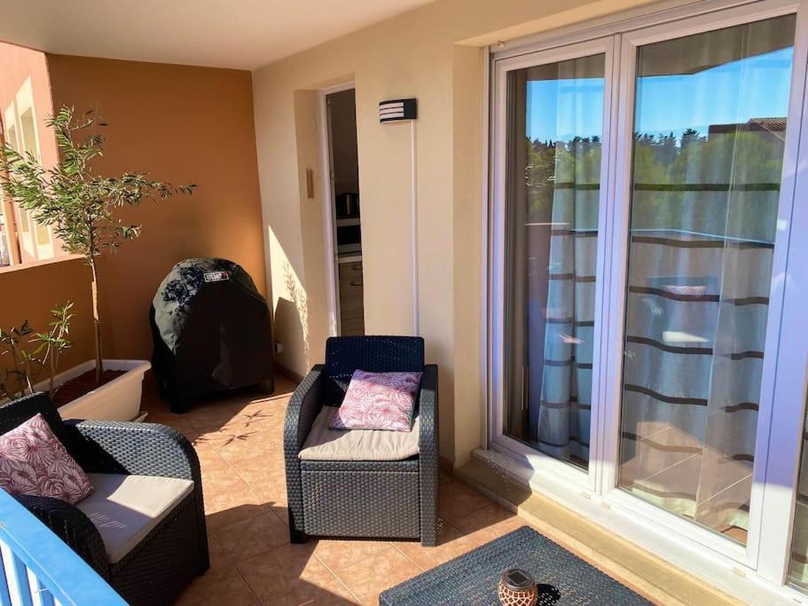 Coeur De Frejus, L'Amphitheatre, Appartement 3 Pieces Climatise, Terrasse, Barbecue, Piscine & Parking Экстерьер фото