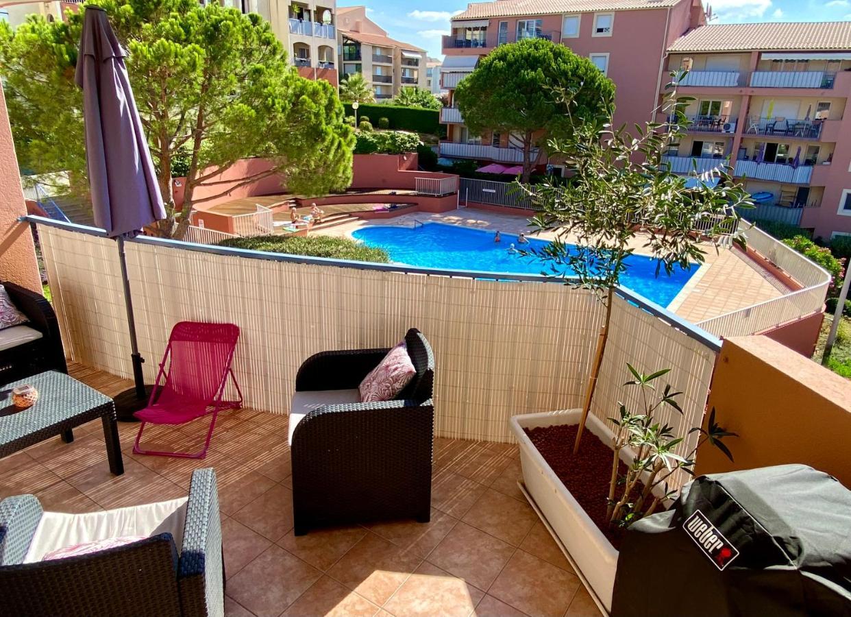 Coeur De Frejus, L'Amphitheatre, Appartement 3 Pieces Climatise, Terrasse, Barbecue, Piscine & Parking Экстерьер фото